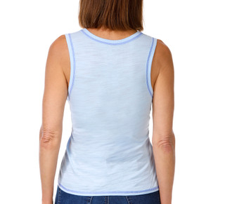 Thumbnail 2: Blue Sol Petite Solid Scoop Neck Luxey Tank 