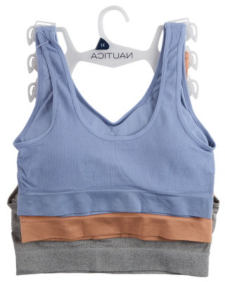 Thumbnail 2: Nautica Women's Plus 3 Pk Seamless Bras  
