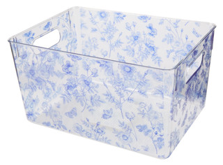 Thumbnail 1: One Design Home Aida & Jade Floral Storage Bin 