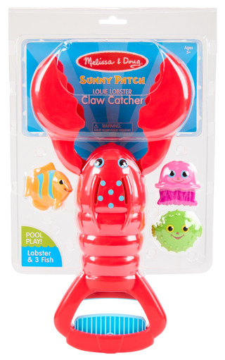 Thumbnail 1: Melissa & Doug 4 Pc Sunny Patch Louie Lobster Claw Catcher Set 