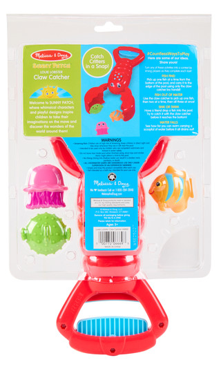 Thumbnail 2: Melissa & Doug 4 Pc Sunny Patch Louie Lobster Claw Catcher Set 