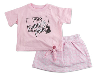 Thumbnail 1: Baby Phat Little Girls 2 Pc Skirt Set 