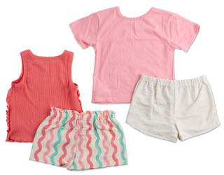 Thumbnail 2: Disney Little Girls 4 Pc Shorts Set  