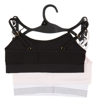 Thumbnail 2: Nicole Miller Girls 3 Pk Seamless Bras  