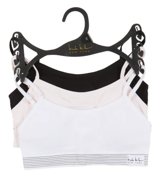 Thumbnail 1: Nicole Miller Girls 3 Pk Seamless Bras  