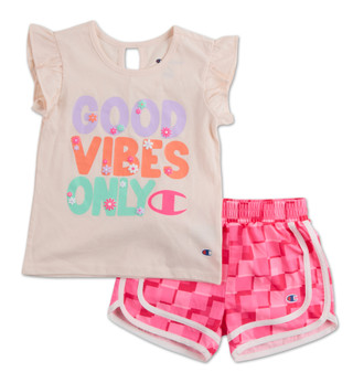 Thumbnail 1: Champion Little Girls Active 2 Pc Shorts Set 