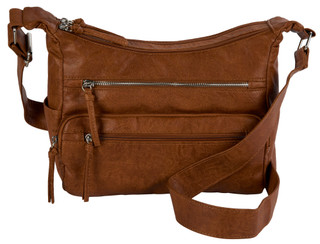 Thumbnail 1: Bueno Vintage Dual Section Crossbody with 3 Front Compartments 