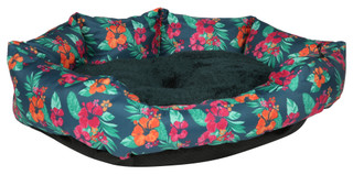 Thumbnail 1: PET POSSE 21x19 Floral Cuddly Pet Bed 