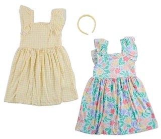 Thumbnail 1: B TWEEN Girls 3 Pk Dresses w/ Headbands 