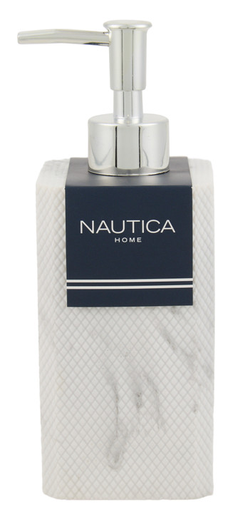 Thumbnail 1: Nautica Marble Herringbone Soap/Lotion Dispenser 
