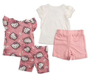 Thumbnail 2: Hello Kitty Toddler Girls 4 Pc Shorts Set  