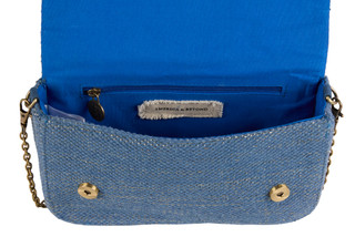 Thumbnail 3: America & Beyond Santorini Sky Beaded & Woven Crossbody Bag 