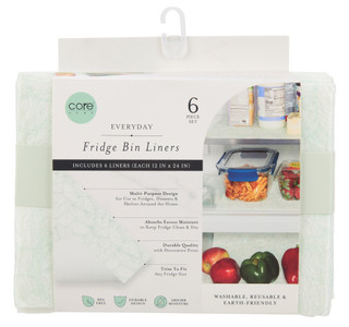 Thumbnail 1: CORE HOME 6 Pk Fridge Bin Liners 