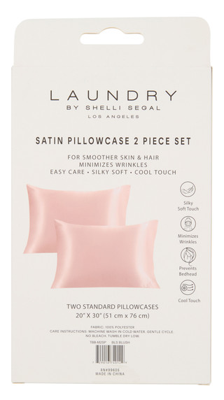 Thumbnail 2: LAUNDRY BY SHELLI SEGAL 2 Pk Standard Satin Pillowcase Set 