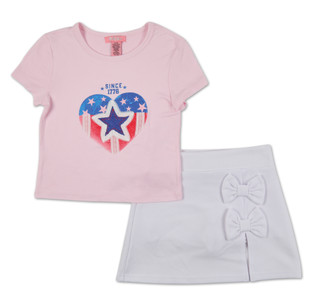 Thumbnail 1: Girls 2 Pc Skirt Set 