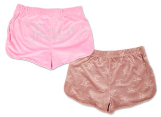 Thumbnail 2: Juicy Couture Juniors 2 Pk Embossed Shorts  
