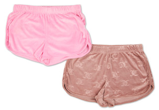 Thumbnail 1: Juicy Couture Juniors 2 Pk Embossed Shorts  