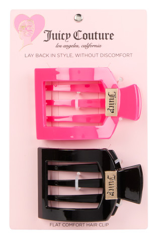 Thumbnail 1: Juicy Couture 2 Pk Flat Comfort Claw Hair Clip Set 