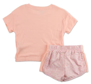Thumbnail 2: New Balance Little Girls Active 2 Pc Shorts Set  