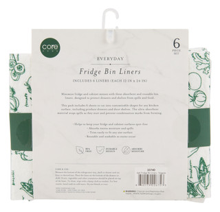 Thumbnail 2: CORE HOME 6 Pk Fridge Bin Liners 