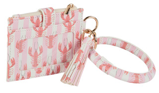 Thumbnail 2: Lobster Print Wallet with Wrist Ring & Tassell 