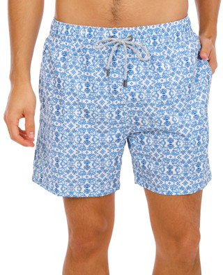 Thumbnail 1: Vintage Summer Men's Floral Volley Swim Trunks 
