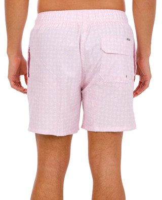 Thumbnail 2: Vintage Summer Men's Geometric Volley Swim Trunks 
