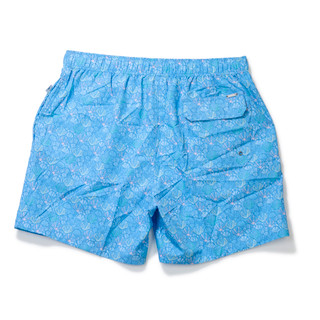 Thumbnail 2: Vintage Summer Men's Blue Shell Volley Swim Trunks 
