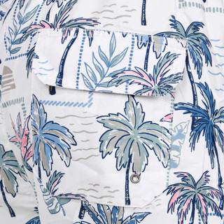 Thumbnail 2: The Endless Summer Men's Palm Tree Volley Swim Trunks 