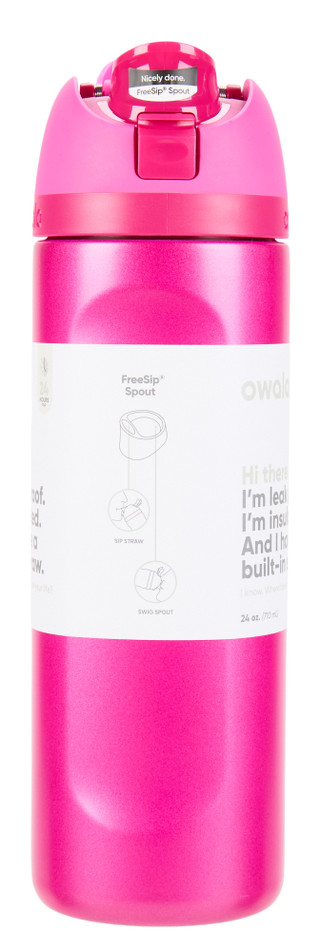 Thumbnail 2: OWALA 24 oz Stainless Steel FreeSip Water Bottle 