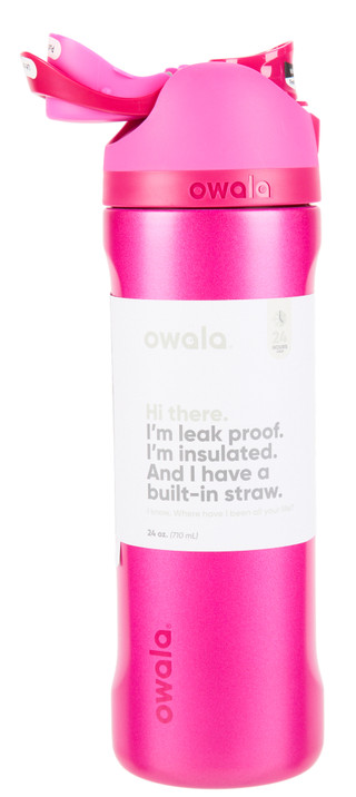 Thumbnail 1: OWALA 24 oz Stainless Steel FreeSip Water Bottle 