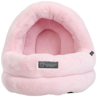 Thumbnail 3: NanDog Plush Hooded Pet Bed 