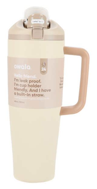 Thumbnail 1: OWALA 40 oz FreeSip Tumbler with Side Grip 