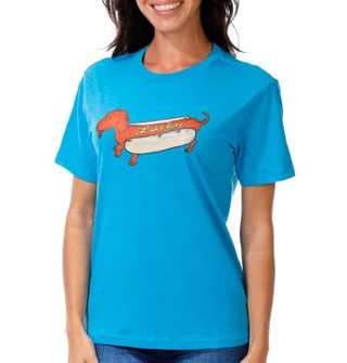 Thumbnail 1: Lucky Brand Junior's Short Sleeve Hot Dog Graphic Tee 