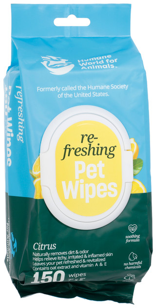 Thumbnail 1: HUMANE SOCIETY 150 ct Refreshing Pet Wipes 