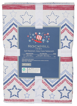 Thumbnail 2: Rockhill Home 60x84 Americana Table Cloth 