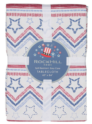 Thumbnail 1: Rockhill Home 60x84 Americana Table Cloth 
