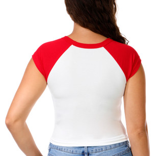 Thumbnail 2: ROXY Junior's Short Sleeve Raglan Logo Tee 