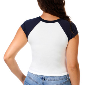 Thumbnail 2: ROXY Junior's Short Sleeve Raglan Stamp Tee 