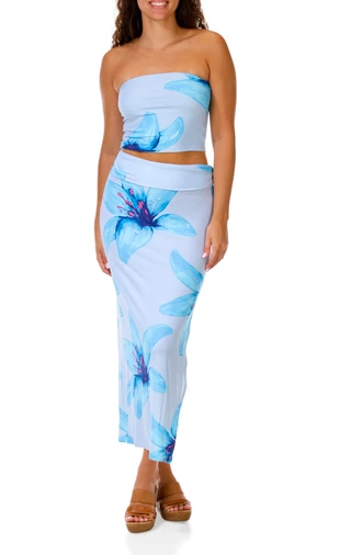 Thumbnail 1: Derek Heart Junior's 2 Pc Sleeveless Tube Skirt Set 