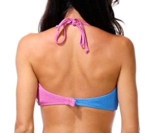 Thumbnail 2: BILLABONG Junior's Summer Hi Color Block Bandeau Bikini Top 