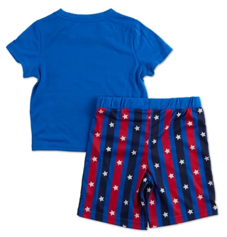 Thumbnail 2: Free Style Boys 2 Pc Americana Sleep  Shorts & Tee Set 