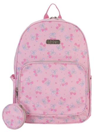 Thumbnail 1: Jessica Simpson Cherries & Bows Laptop Backpack with Coin Pouch 