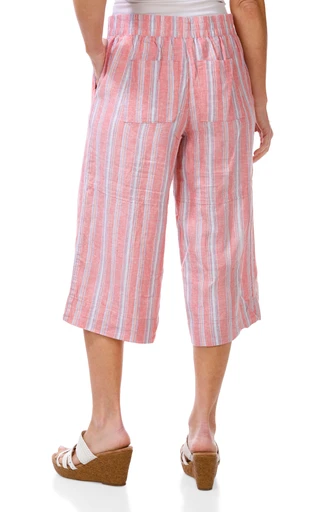 Thumbnail 2: Kate Park Women's Petite Wide Leg Capris  
