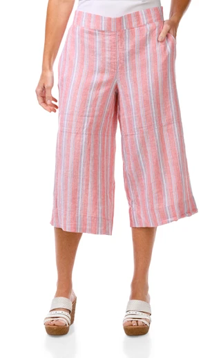 Thumbnail 1: Kate Park Women's Petite Wide Leg Capris  