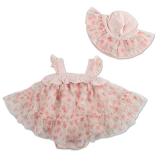 Thumbnail 1: Catherine Malandrino Baby Baby Girls Tutu Bodysuit with Hat 