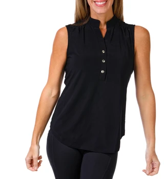 Thumbnail 1: SECRET CHARM Women's Solid Sleeveless Top 