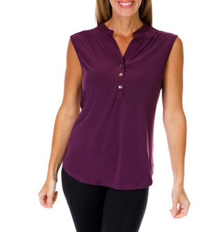 Thumbnail 1: SECRET CHARM Women's Solid Sleeveless Top 