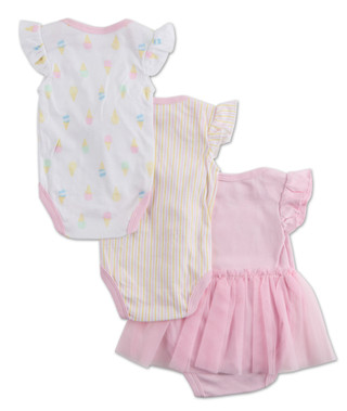 Thumbnail 2: Baby Gear Baby Girls 3 Pk Bodysuits 
