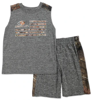 Thumbnail 1: Mossy Oak Boys Logo Tank & Shorts Set 
